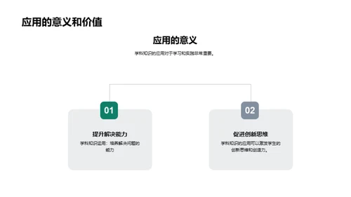 深化学科知识掌握