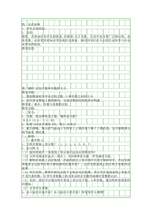 人教版小学六年级数学下册教案设计.docx