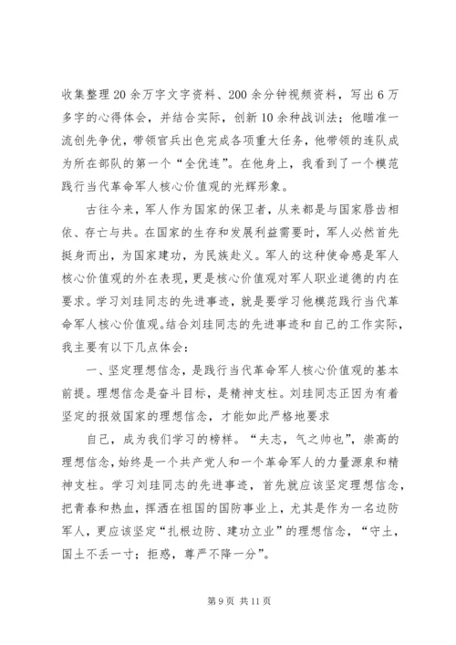 学习刘珪事迹心得体会(精选多篇).docx