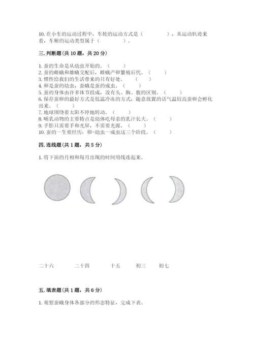 教科版科学三年级下册 期末测试卷及1套完整答案.docx