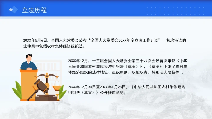 新修订中华人民共和国农村集体经济组织法解读学习PPT