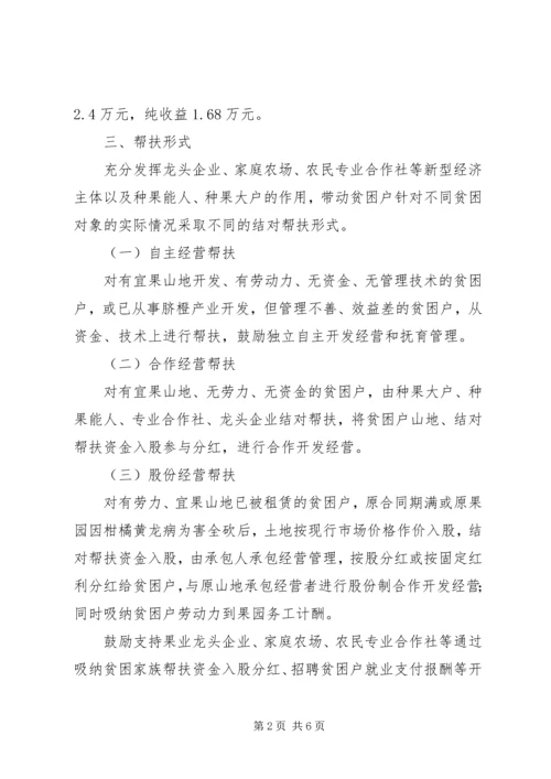 脐橙产业精准扶贫工作方案.docx