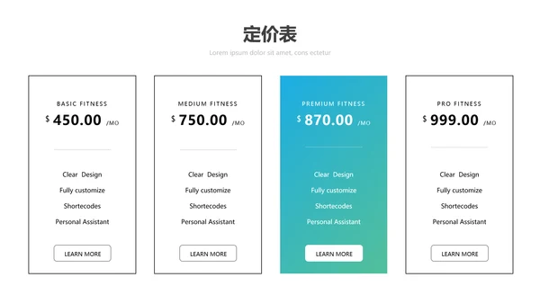 健身会所健美体育运动健身宣传PPT模板