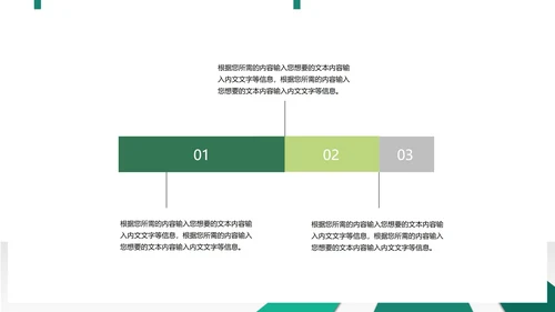 绿色商务风总结汇报PPT模板
