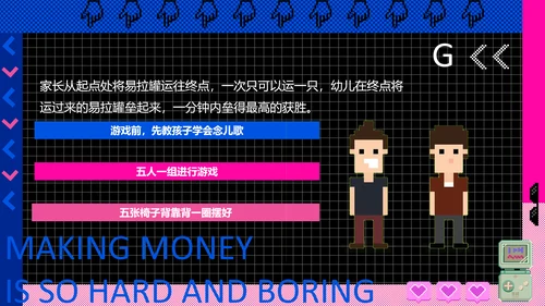 电子游戏像素风PPT模板
