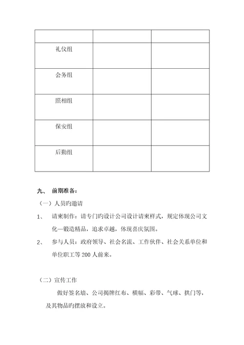 公司搬迁庆典专题方案