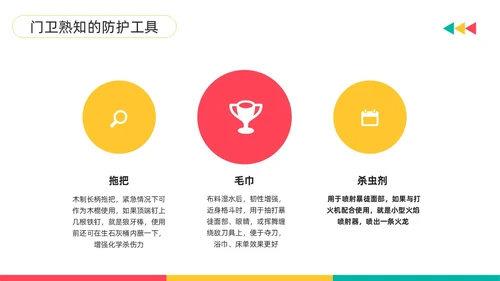 黄粉简约幼儿园门卫培训PPT模板宣传PPT动态PPT幼儿园培训