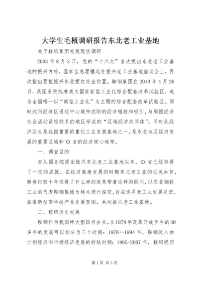 大学生毛概调研报告东北老工业基地 (2).docx