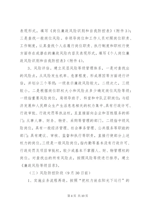 城管局廉政风险指导方案.docx