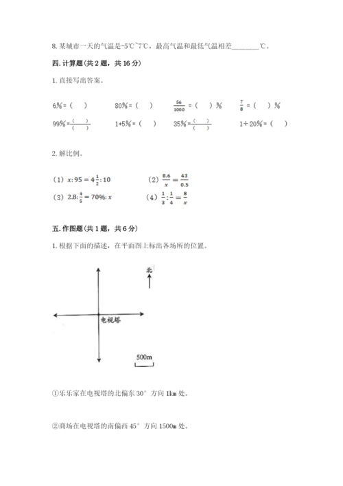 小学六年级下册数学期末卷及完整答案【典优】.docx