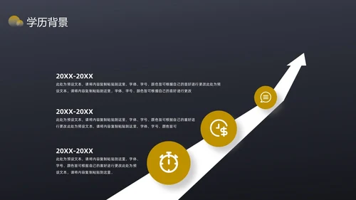 黑色简约风内部竞聘PPT模板