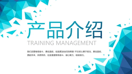 蓝色大气公司企业宣传简介介绍PPT