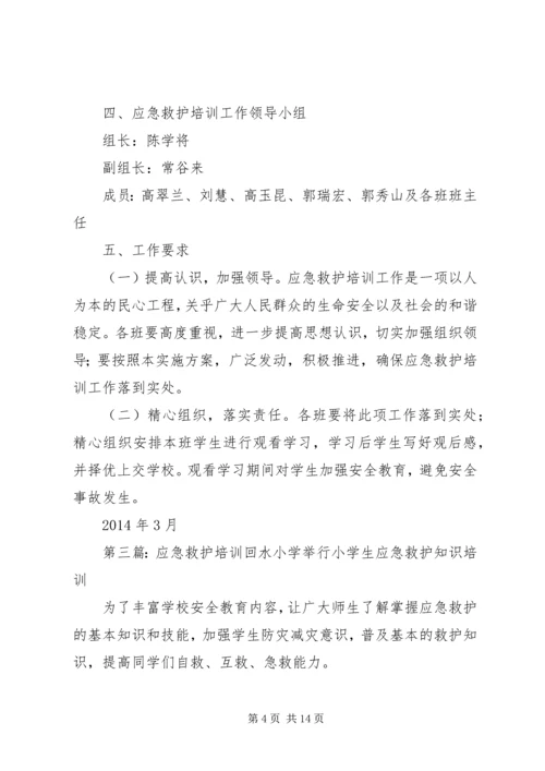 应急救护培训计划.docx