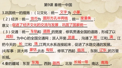 第三单元 秦汉时期：统一多民族封建国家的建立和巩固  单元复习课件（27张PPT）