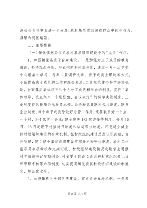 五乡镇关于加强农村基层党组织建设的实施方案.docx