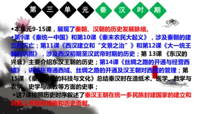 第三单元 秦汉时期：统一多民族封建国家的建立和巩固（单元复习课件）（统编版）