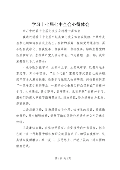 学习十七届七中全会心得体会 (4).docx