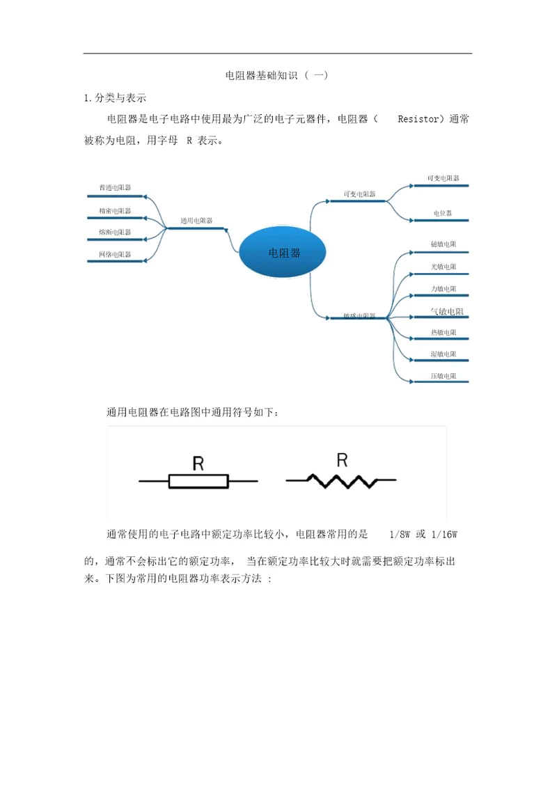 电阻器基础知识一