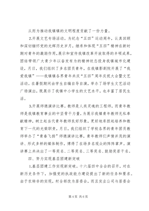 团委工作调研会上的汇报材料 (2).docx