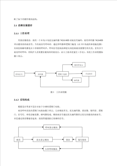 课程设计医院住院病人呼喊器同名20863