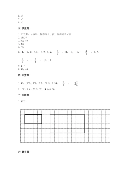 沪教版数学六年级下册期末检测试题（夺冠系列）.docx