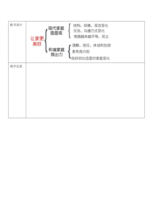 【核心素养目标】7.3《让家更美好》教案