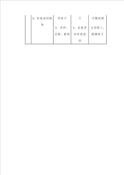 初中体育足球课教案