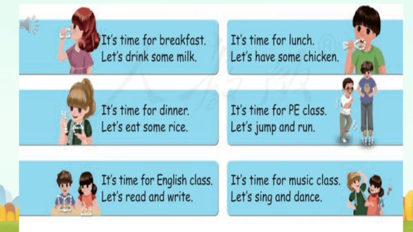 Unit2 What time is it ？PartA Let's learn and Let's