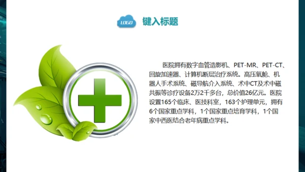 医疗系统汇报通用PPT免费模版