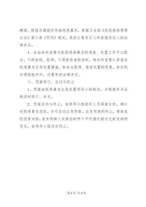 医院感染暴发报告管理责任制 (2).docx