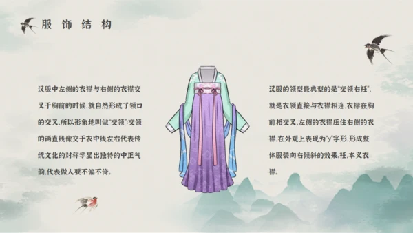 汉服文化知识宣传通用PPT课件模板