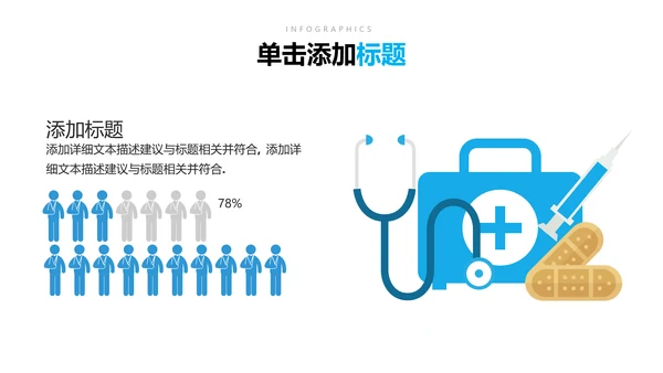 欧美风医疗医生汇报医院宣传通用PPT模板