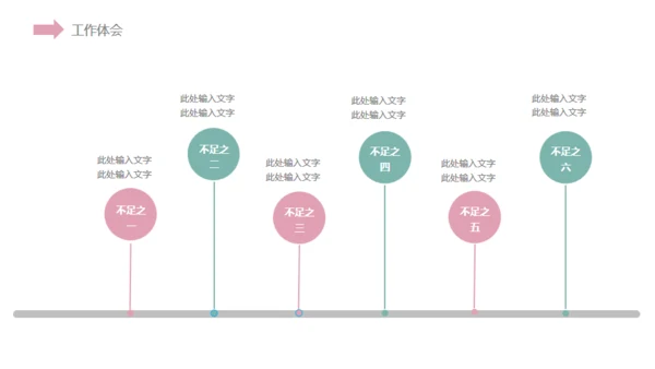 小清新粉色花草通用PPT模板