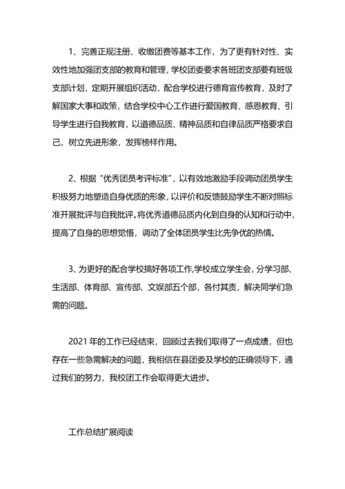 学校团委年度工作总结.docx