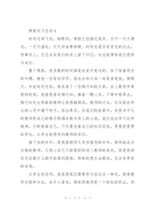 寒假实习总结10篇.docx