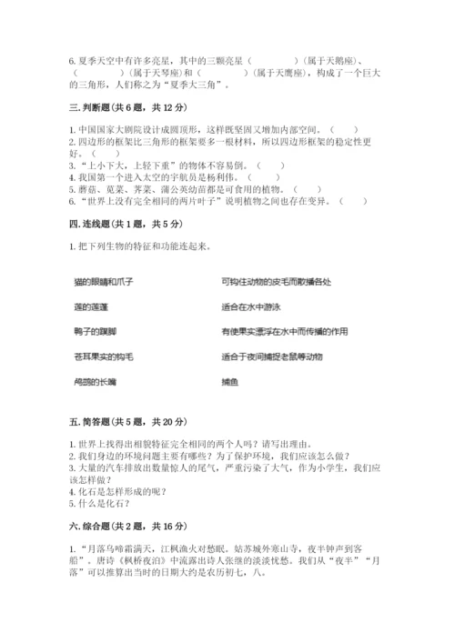 教科版六年级下册科学期末测试卷【a卷】.docx