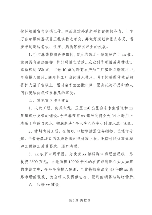 乡镇某年工作总结及某年工作目标和任务.docx