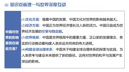 第二单元 世界舞台上的中国 复习课件