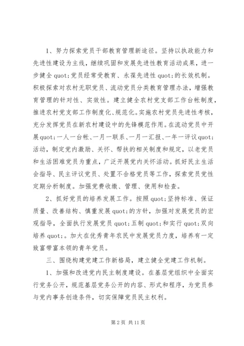 村支部书记XX年工作计划精选范文.docx