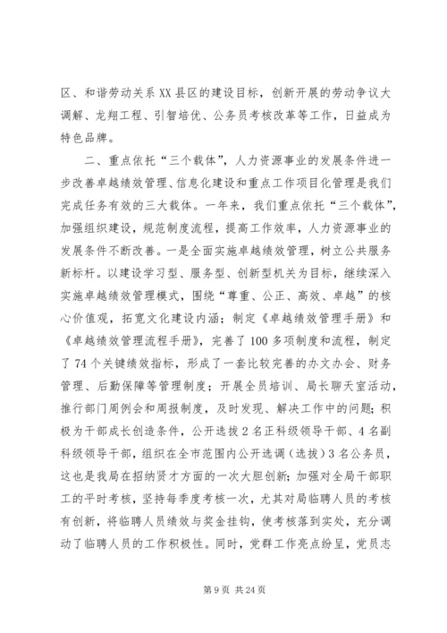 人力资源局人才工作总结[模版].docx