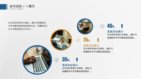 大气商务工作汇报述职报告年终总结PPT