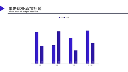 深蓝科技风发射三角PPT模板