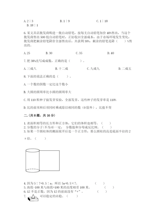 苏教版数学小升初模拟试卷附答案【b卷】.docx