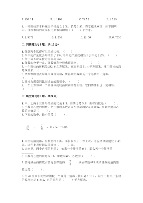 北京版六年级下册期末真题卷带答案（精练）.docx