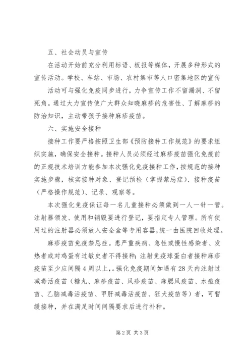 麻疹疫苗强化免疫活动实施方案.docx