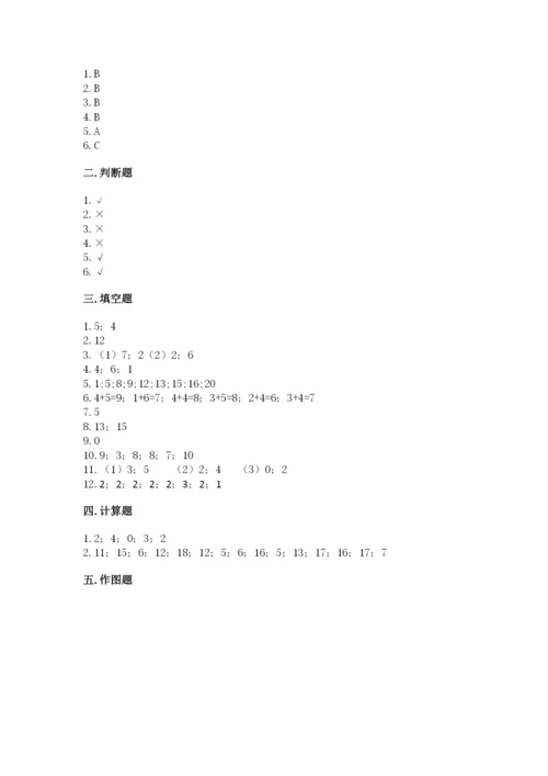 人教版一年级上册数学期末测试卷附参考答案(巩固).docx