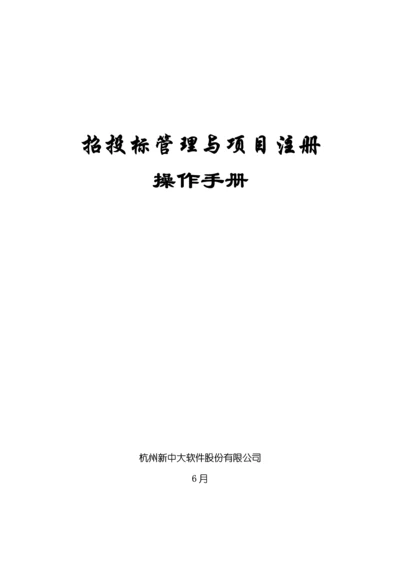 招经典投标管理与专项项目注册操作必备标准手册.docx