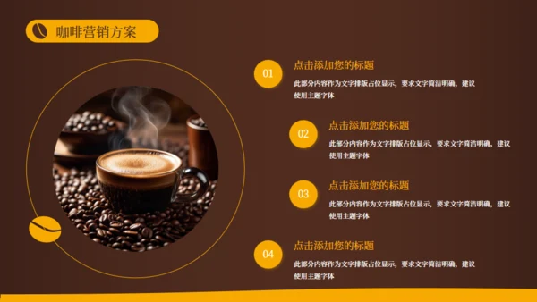 咖啡时光，咖啡屋营销活动推广方案通用PPT模板