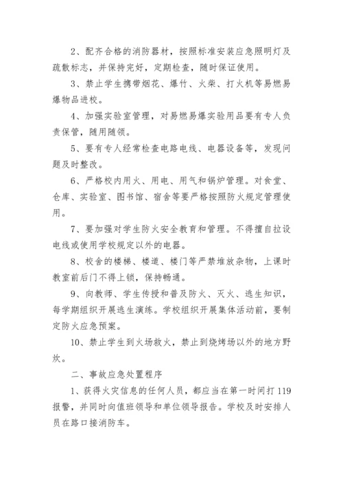 食堂火灾事故应急预案_1.docx