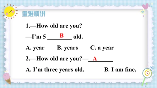 Unit 6 Happy birthday（复习课件）-2023-2024学年三年级英语上册期末核心